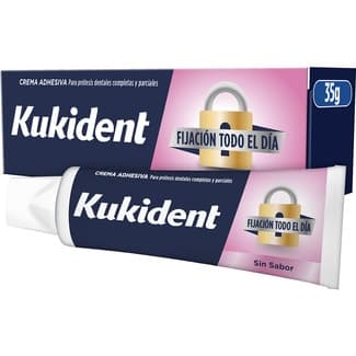 Crema fijadora para prótesis dentales sin sabor tubo 35 g -