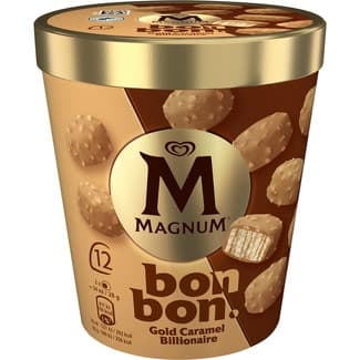 Bombones helados gold caramel billionaire 12 unidades estuche 204 ml -