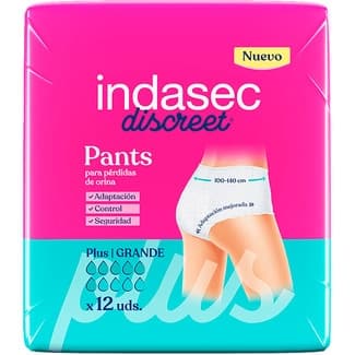 Discreet Pant braguita de incontinencia plus talla grande 100-140 cm paquete 12 unidades -