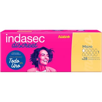 Discreet compresa de incontinencia micro paquete 28 unidades -