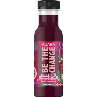 Be The Change zumo Antiox con granada, uva, arándano rojo, hibisco y vitamina E botella 33 cl -