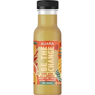 Be The Change zumo Energía con plátano, piña, naranja, moringa y vitamina B6 botella 33 cl -