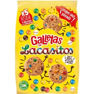 Galletas con Lacasitos 5 bolsitas de 2 galletas bolsa 120 g -