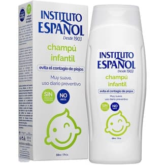 Champú infantil para evitar el contagio de piojos muy suave uso diario preventivo frasco 500 ml sin pesticidas ni piretrina no irrita -