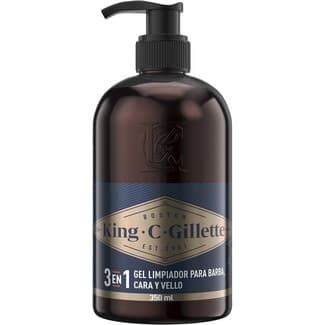 Gel limpador barba y rostro dosificador 350 ml -