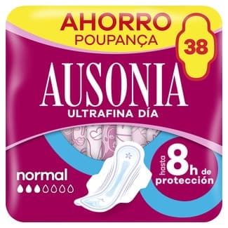 Compresa ultrafina con alas normal bolsa 38 unidad -