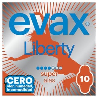 Liberty compresa con alas super caja 10 unidades -