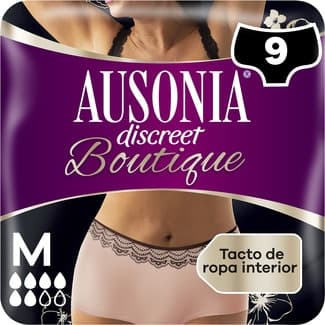 Braguita de incontinencia Boutique plus talla mediana bolsa 9 unidades -