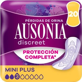 Compresa para pérdidas de orina mini plus bolsa 20 unidades -