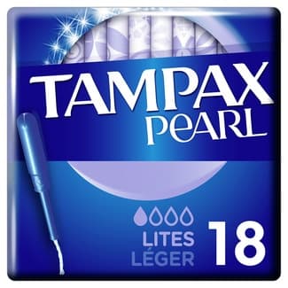 Pearl tampones con aplicador lites caja 18 unidades -