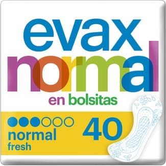 Salvaslip Fresh normal plegado en bolsitas caja 40 unidades -