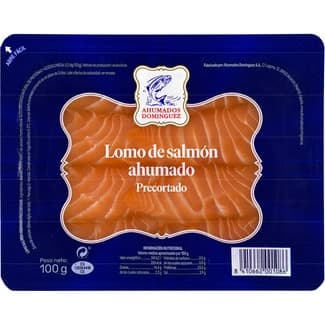 Lomo de salmón ahumado precortado envase 100 g -