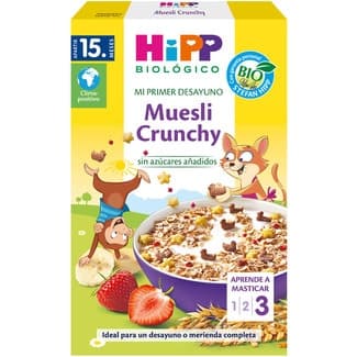 Mi Primer Desayuno muesly crunchy ecológico desde 15 meses sin azúcares añadidos envase 200 g -