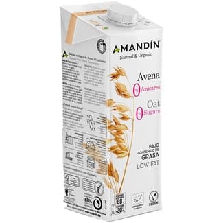 Bebida de avena ecológica 0% azúcares sin lactosa brik 1 l -