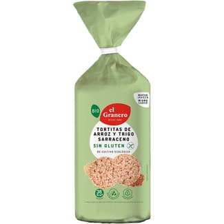 Bio tortitas ecológicas de arroz y trigo sarraceno bolsa 115 g -