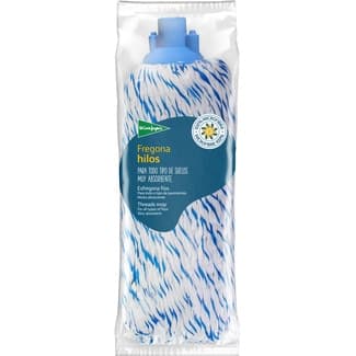 Fregona microfibra hilos muy absorbente para todo tipo de suelos bolsa 1 unidad -