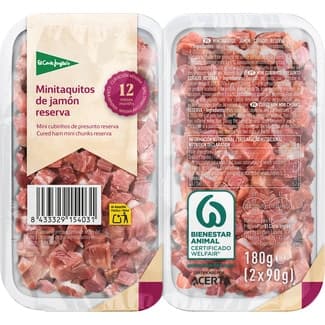 Jamón reserva taquitos pack 2 envases 90 g -