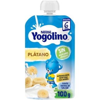 Bolsita de plátano con leche sin gluten desde 6 meses 100 g -