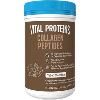 Péptidos de colágeno sabor a chocolate sin gluten bote 297 g -