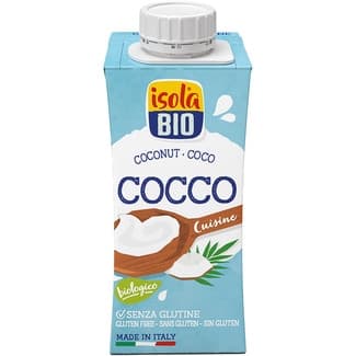 Cuisine leche de coco ecológica para cocinar sin gluten brik 200 ml -
