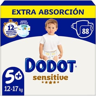 Sensitive pañales Extra Absorción de 12 a 17 kg bolsa 88 unidades -