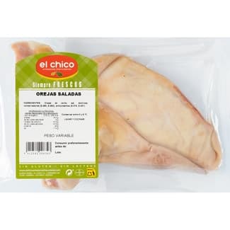 Oreja salada de cerdo sin gluten y sin lactosa peso aproximado bandeja 300 g -