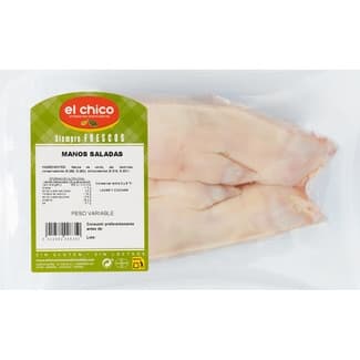 Manos de cerdo saladas 2 unidades sin gluten y sin lactosa peso aproximado bandeja 300 g -