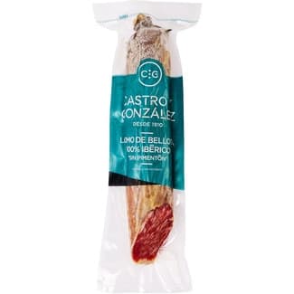 Lomo de bellota sin pimentón 100% ibérico pieza 550 g peso aproximado -