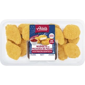 Nuggets de pechuga de pollo con salsa barbacoa sin gluten bandeja 320 g -