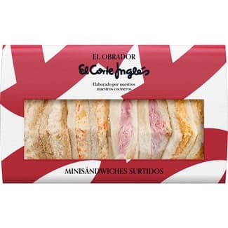 Minisandwiches surtidos 8 unidades envase 380 g -