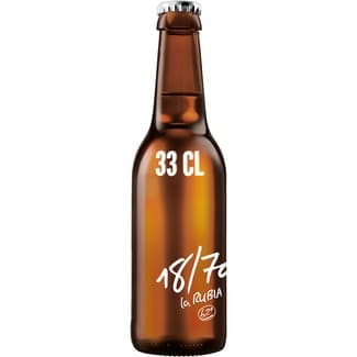 Cerveza rubia especial botella 33 cl -