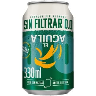 Cerveza rubia especial sin filtrar 0,0 lata 33 cl -