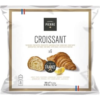 Croissant de mantequilla 6 unidades bolsa 360 g -