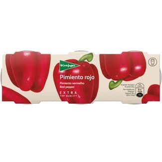 Pimientos rojos extra pelados al natural extra pack 3 latas 60 g neto escurrido -