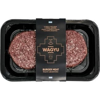 Burger meat de vacuno de raza Wagyu argentino sin gluten 2 unidades bandeja 300 g -