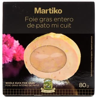 Foie gras entero de pato mi cuit sin gluten envase 80 g -