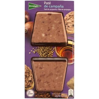 Paté de campaña sin gluten pack 2 x 50 g envase 100 g -