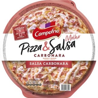Pizza carbonara bacon y queso con salsa carbonara envase 360 g -