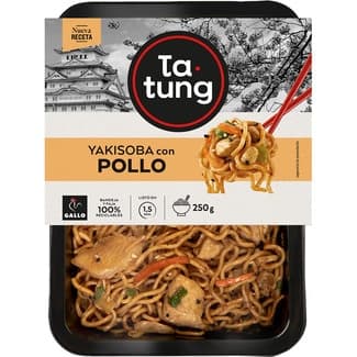 Yakisoba con pollo envase 250 g -