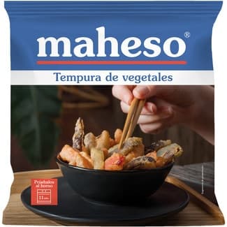 Tempura de verduras berenjena calabacín pimiento rojo y zanahoria bolsa 350 g -