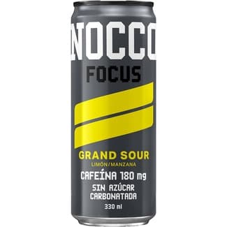 Focus Grand Sour bebida energética sabor limón y manzana con 180 mg de cafeína sin azúcar lata 33 cl -