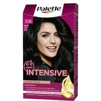 Tinte Intensive Creme Color permanente negro nº 1 caja 1 unidad cuidado nutritivo con micro-aceites -