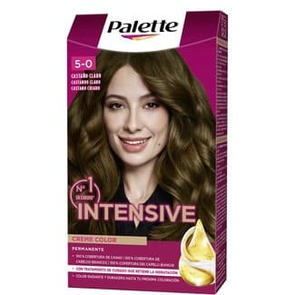 Tinte Intensive Creme Color permanente castaño claro nº 5 caja 1 unidad cuidado nutritivo con micro-aceites -