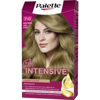 Tinte Intensive Creme Color permanente rubio medio nº 7 caja 1 unidad con micro-aceites -