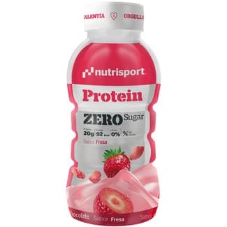 Protein Zero batido proteico sabor fresa sin gluten y zero azúcar botella 330 ml -