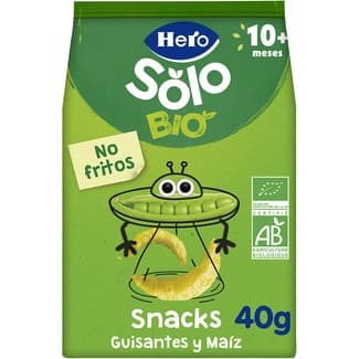 Snacks de guisantes y maíz ecológicos desde 10 meses bolsa 40 g -
