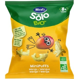 Mini puffs snacks de mango ecológicos desde 8 meses bolsa 18 g -