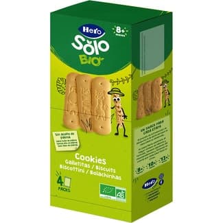 Bio cookies ecológicas sin aceite de palma4 envases individuales desde 8 meses envase 160 g -