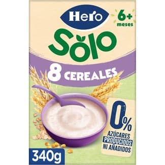 Papilla de 8 cereales 0% azúcares producidos ni añadidos desde 6 meses envase 340 g -