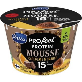 Profeel mousse con proteínas de chocolate & naranja envase 150 g sin azúcar añadido sin lactosa -